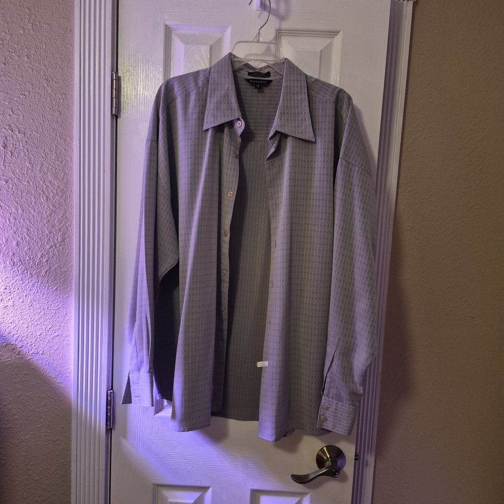 Gray Button-Up Shirt